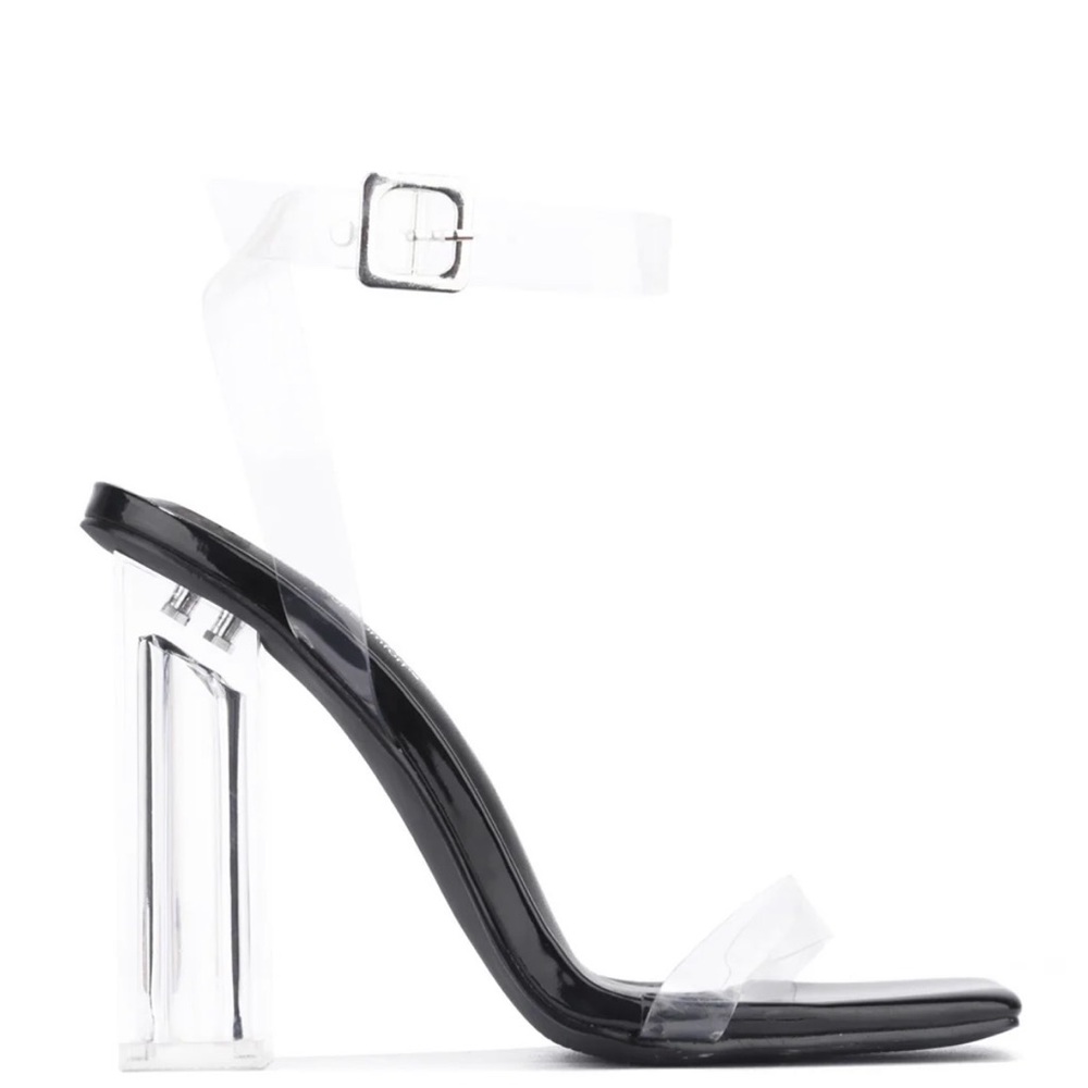 Black and Clear Heels (Never Worn)